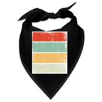 Retro Hintergrund Sunset Grunge - Bandana - Schwarz - Vorne