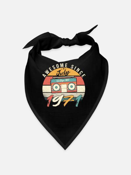 Retro Recorder 1971 July - Bandana - black - Front