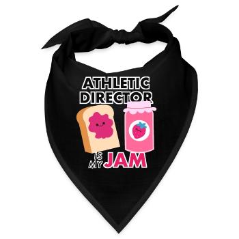 Sportdirektor ist mein Jam Funny Gag Wortspiel Geschenke - Bandana - Schwarz - Vorne