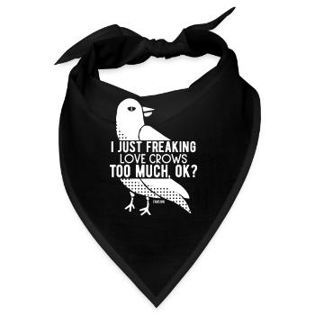 Ich Liebe Raben - Bandana - Schwarz - Vorne
