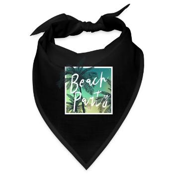 party beach Design for a people who look for party - Bandana - Schwarz - Vorne