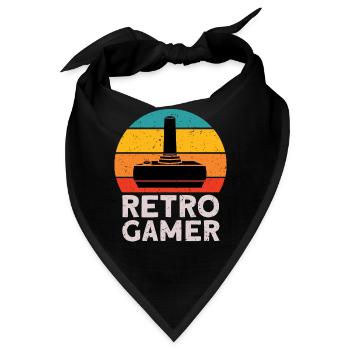 Retro Gamer für Spielkonsolen Fans - Bandana - Schwarz - Vorne