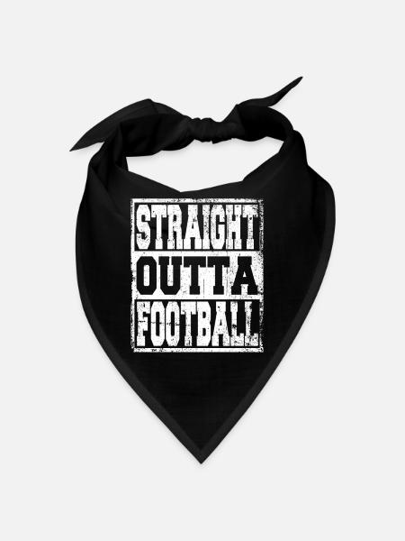 Football Spruch lustig - Bandana - Schwarz - Vorne