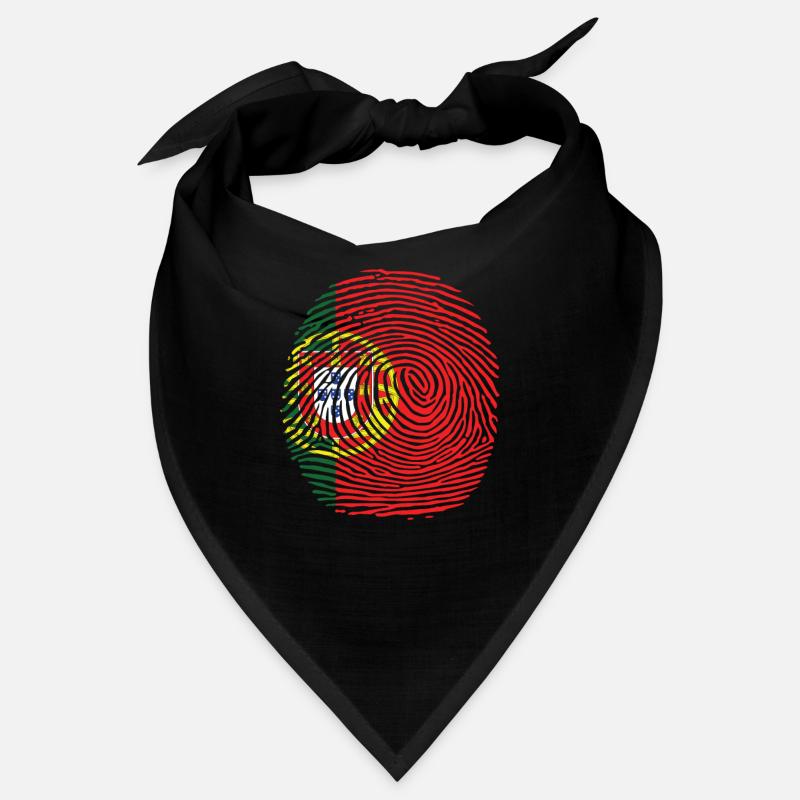 Empreinte digitale du drapeau du pays portugais Bandana