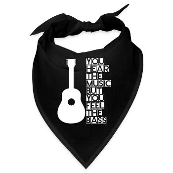You Hear The Music But You Feel The Bass 3 - Bandana - Schwarz - Vorne