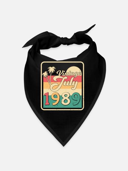 1989 Juli Alles Original - Bandana - Schwarz - Vorne