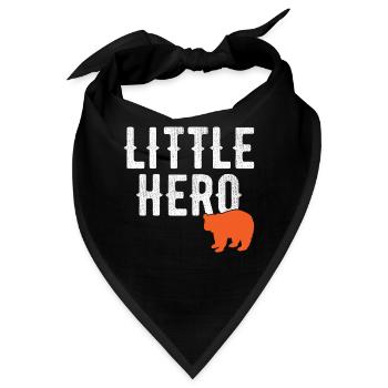 Kleiner Held - Niedlicher Tierpanda - Bandana - Schwarz - Vorne