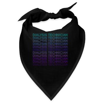 Dialyse-Techniker Dialyse-Techniker Retro - Bandana - Schwarz - Vorne