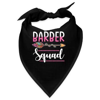 Friseurin Gruppe - Bandana - Schwarz - Vorne