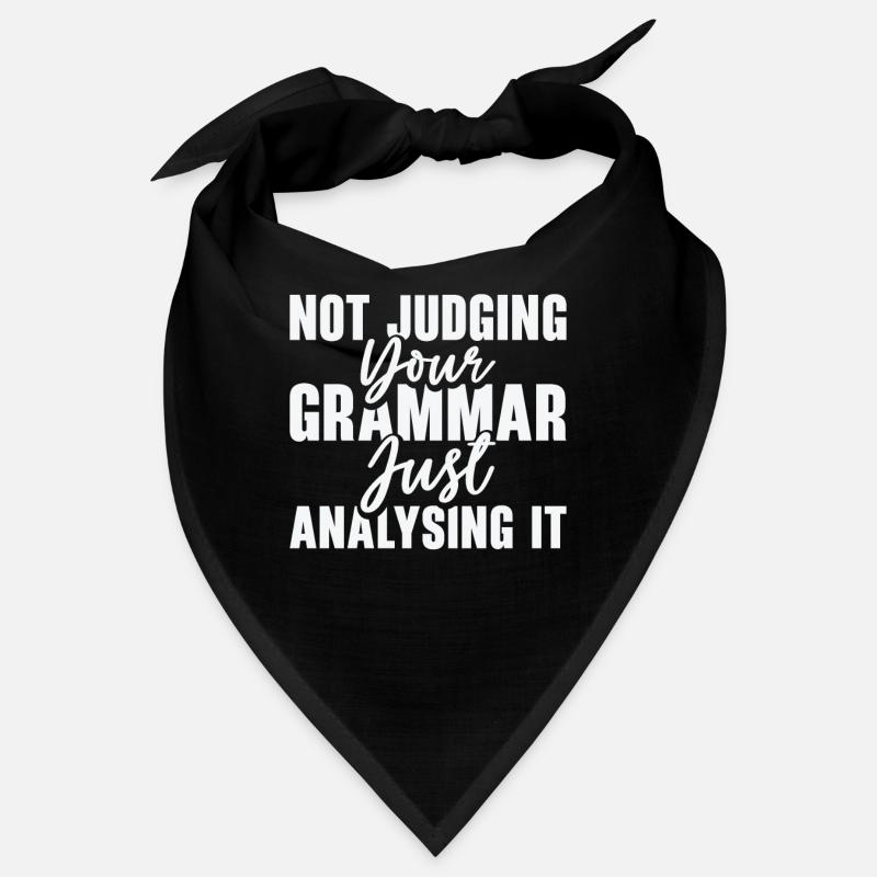 Englisch Grammatik Polizei Lehrer Student Bandana