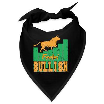 Feelin' Bullish Bullisch fühlen - Bandana - Schwarz - Vorne