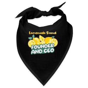 Lemonade Stand Founder And Ceo Limonade - Bandana - Schwarz - Vorne