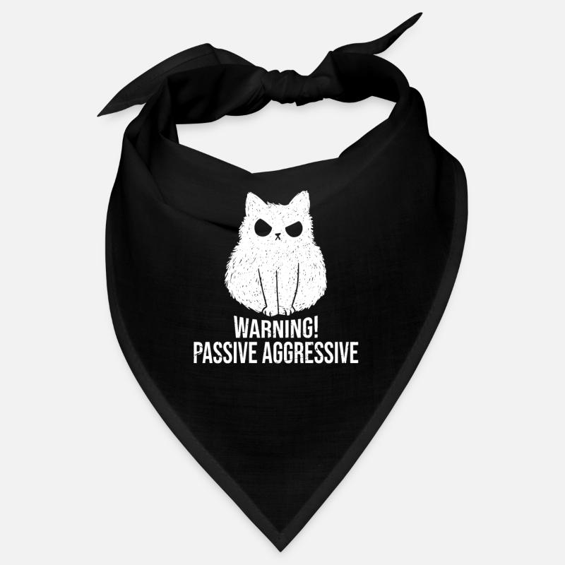 Avertissement de chat Passif Agressif Bandana