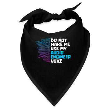 Tontechniker Sound Audio Engineer - Bandana - Schwarz - Vorne