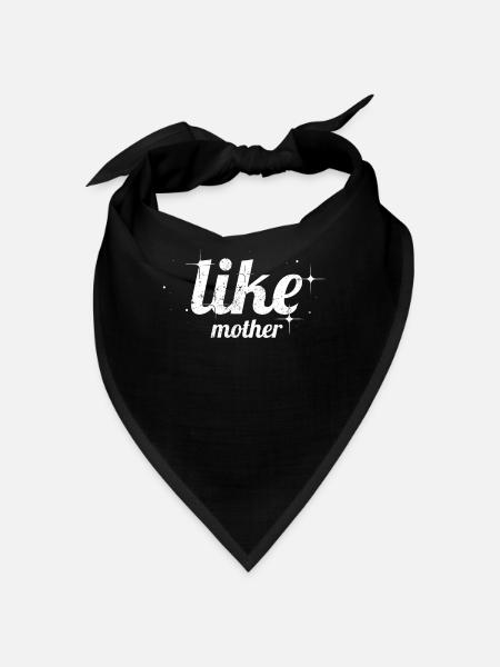 Wie eine Mutter Sterne für ihre Tochter zitieren - Bandana - Schwarz - Vorne