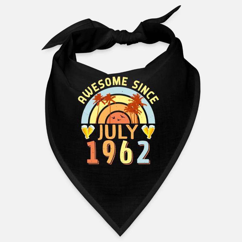 1962 Juli 60ter Geburtstag Bandana