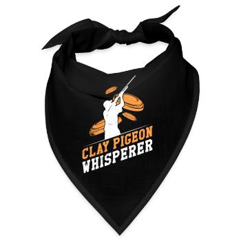 Tontauben Flüsterer Tontaubenschießen - Bandana - Schwarz - Vorne