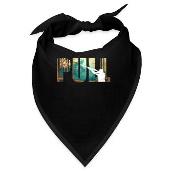 Pull Tontaubenschießen Sportschütze - Bandana - Schwarz - Vorne