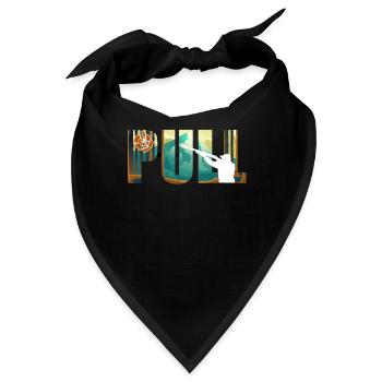 Pull Tontaubenschießen Sportschütze - Bandana - Schwarz - Vorne