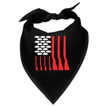 USA Tontaubenschießen - Bandana - Schwarz - Vorne