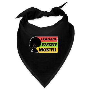 Im black every month - Bandana - Schwarz - Vorne