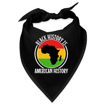 Black history is american history - Bandana - Schwarz - Vorne