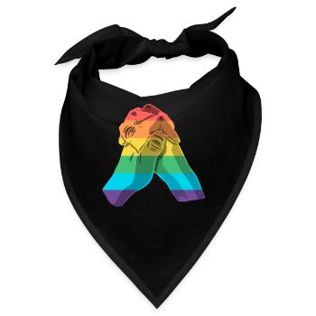 Pride Month - LGBT Gay Pride Transgender Community - Bandana - Schwarz - Vorne