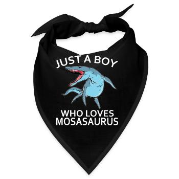 Meeresbiologe Mosasaurus Uhrzeit Dinosaurier - Bandana - Schwarz - Vorne