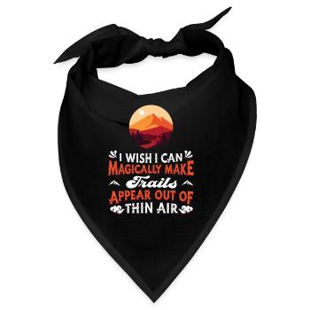 Wandern Trekking Wanderer - Bandana - Schwarz - Vorne