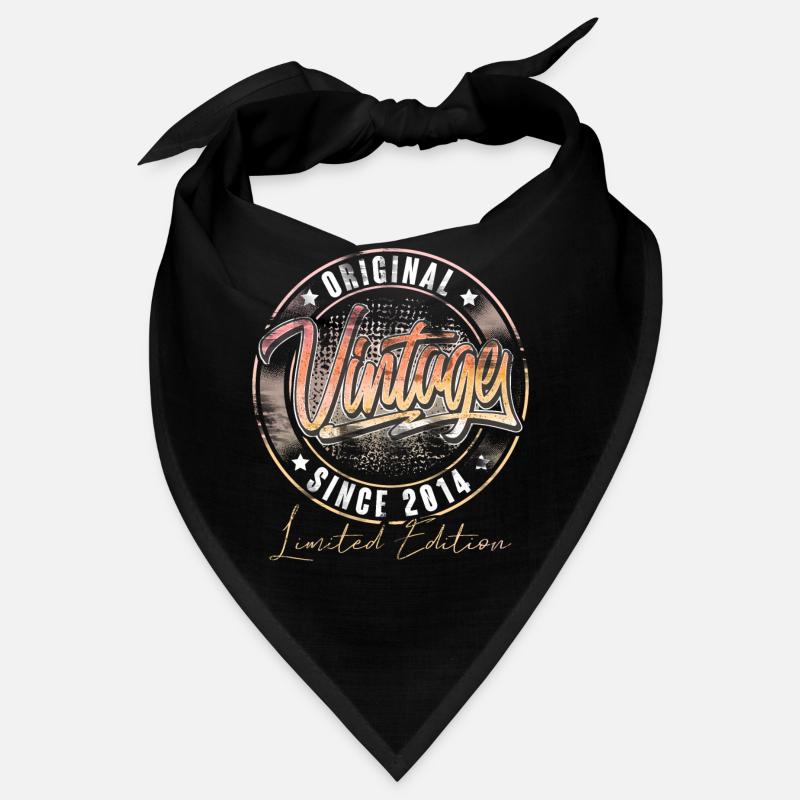 2014 Année de naissance Anniversaire Vintage Bandana