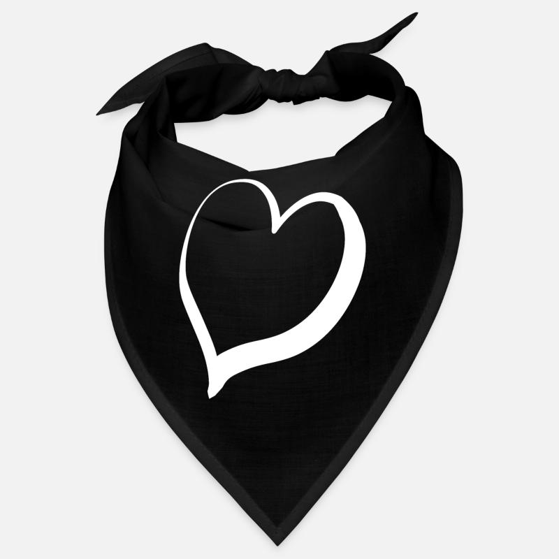 Great White Heart Bandana