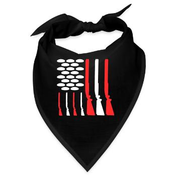 USA Tontaubenschießen - Bandana - Schwarz - Vorne