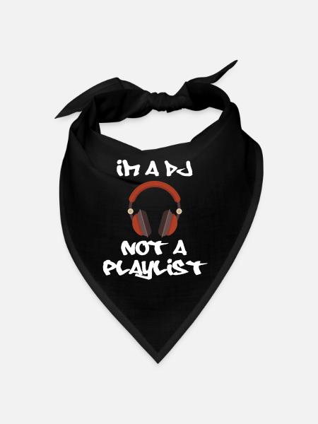 DISC JOCKEY - Bandana - black - Front