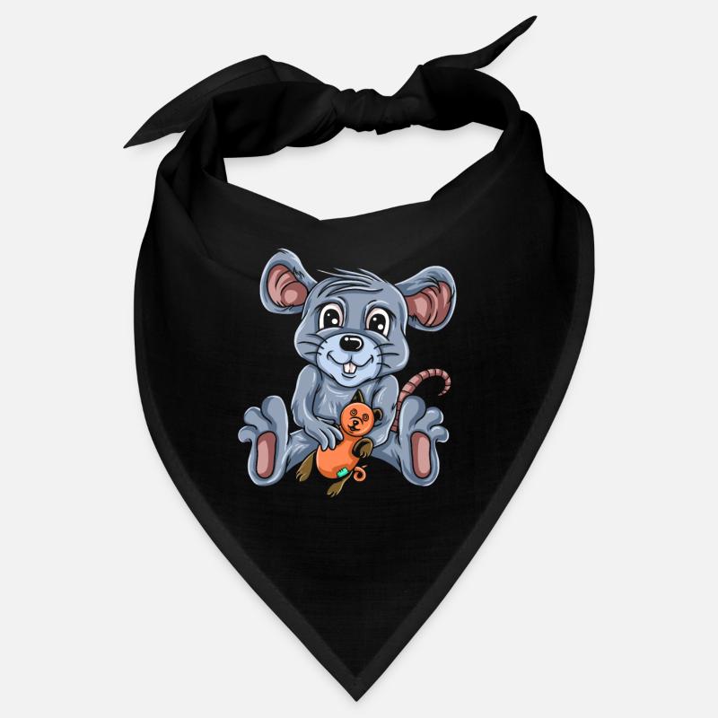Maus Mäuschen Geschenk Ratte Nager Mouse Lausemaus Bandana