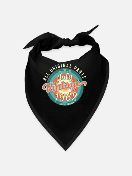 1962 July On the occasion of his 60th birthday - Bandana - black - Front