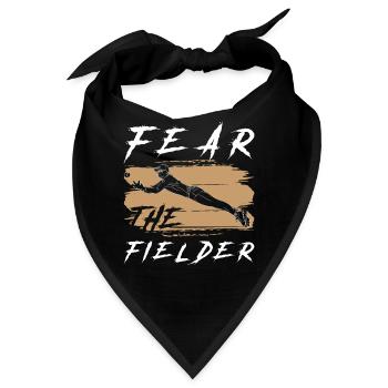 Sport Spiel Baseball Catcher Sportler Lebensstil - Bandana - Schwarz - Vorne