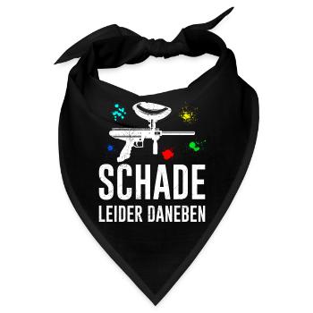 Schade leider daneben Paintball - Bandana - Schwarz - Vorne