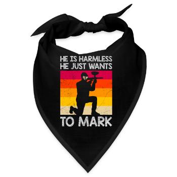 Der tut nix der will nur markieren Paintball - Bandana - Schwarz - Vorne