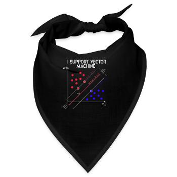 Ich unterstütze Vector Machines Machine Learning - Tech - Bandana - Schwarz - Vorne