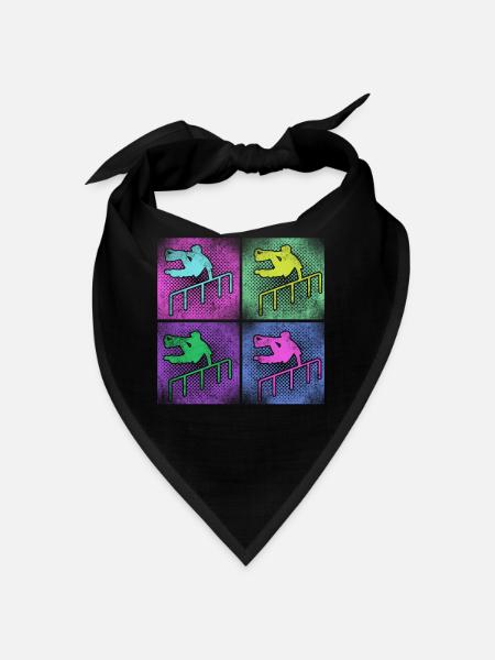 Parkour Free Running Traceur 80S - Bandana - noir - Devant