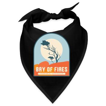 Bay of Fires - Tasmanien, Australien - Bandana - Schwarz - Vorne