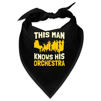 Orchester Klassik Konzert Klassische Musik - Bandana - Schwarz - Vorne
