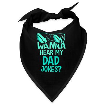 Papa Witz Dad Joke Vater Jokes - Bandana - Schwarz - Vorne