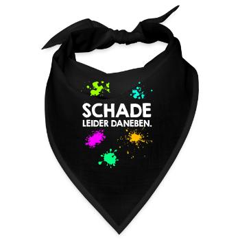 Schade leider daneben Paintballspieler - Bandana - Schwarz - Vorne