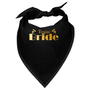 Team Bride - Bandana - Schwarz - Vorne