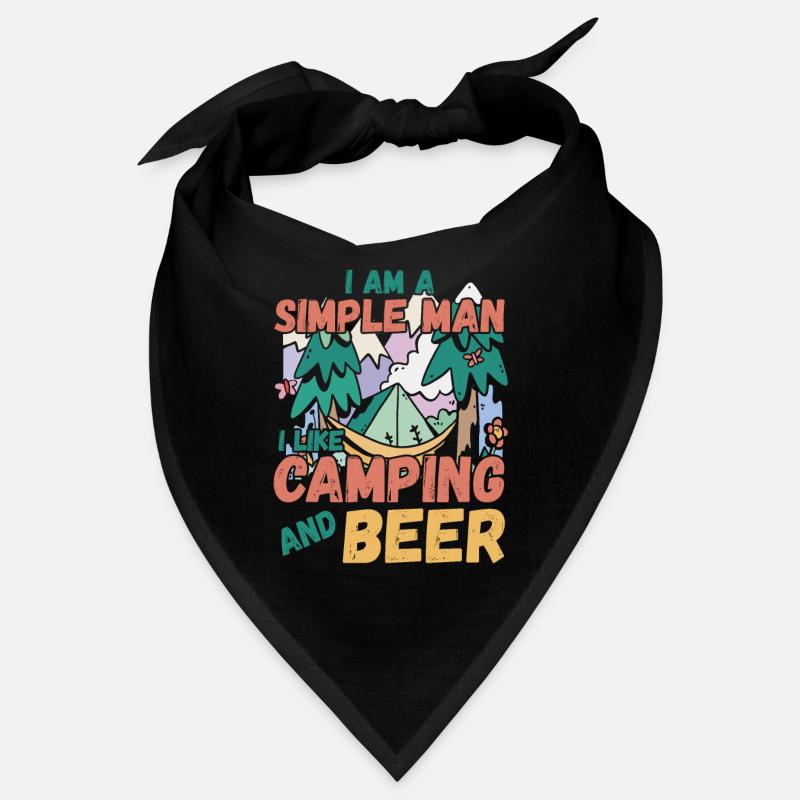 Ich Bin Ein Einfacher Mann Ich Mag Camping Bier Bandana