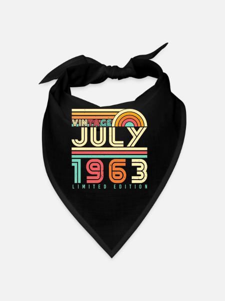 1963 Retro in July - Bandana - black - Front
