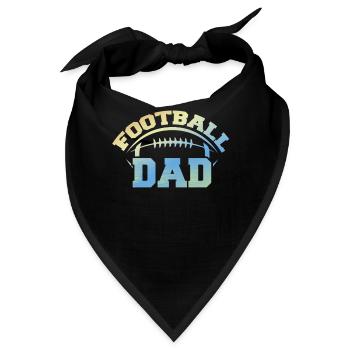 Football Dad Fans Game Day - Bandana - Schwarz - Vorne