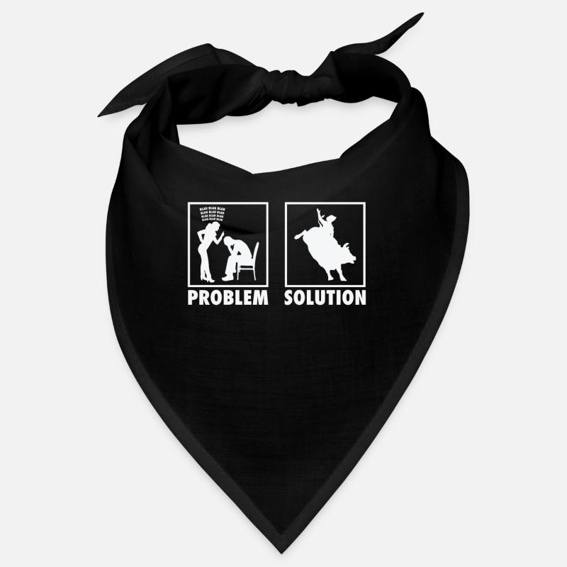 Équitation de taureau Cavalier de taureau Rodeo Statement Problème Bandana