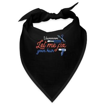 Uuummmm lass mich deine Haare reparieren - Beauty Hair Salon - Bandana - Schwarz - Vorne